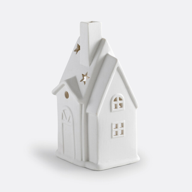Caspar Ceramic House-Shaped Candle Holder - image 1