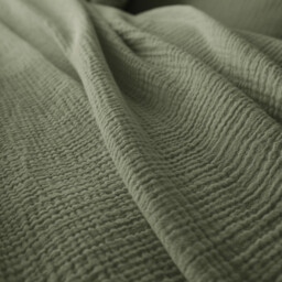 Kumla Plain Cotton Muslin Duvet Cover - thumbnail 4