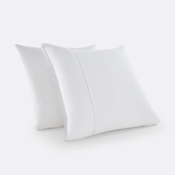 Set of 2 Pillow Protectors in Pure Cotton Cretonne - thumbnail 1