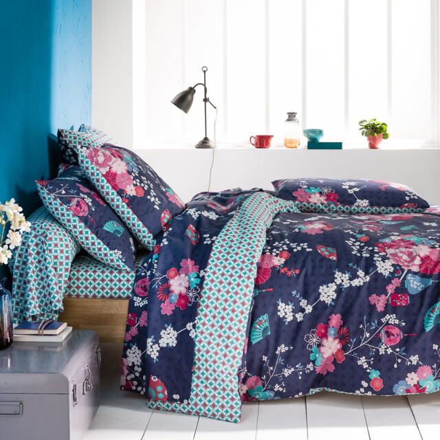 Miss Shanghai Floral Cotton Duvet Cover