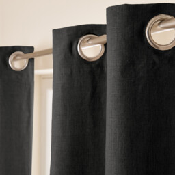 Private Washed Linen Curtain with Eyelet Header - thumbnail 3