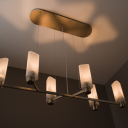 Strozzi Glass and Steel Pendant Lamp, Designed By Emmanuel Gallina - thumbnail 4