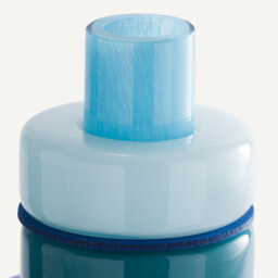Maveo Blown Glass Vase with 5 Rings H32cm - thumbnail 3