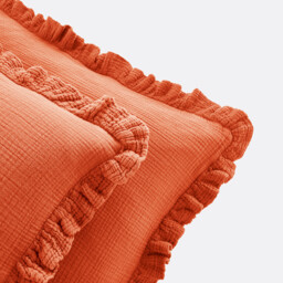 Kumla Plain Cotton Muslin Pillowcase - thumbnail 2