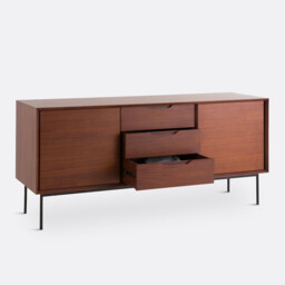 Noyeto Walnut Veneer Sideboard - thumbnail 4