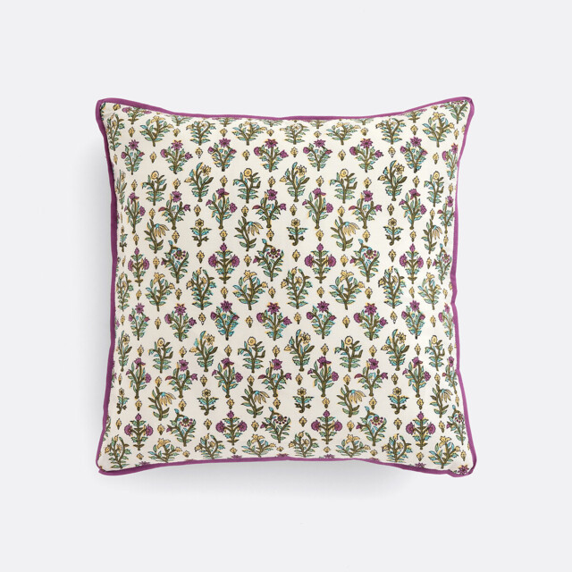 Shandira Block Print Cotton Cushion Cover - image 1