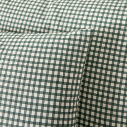 Lesia Checked 30% Recycled Cotton Duvet Cover Set with Square Pillowcase - thumbnail 4