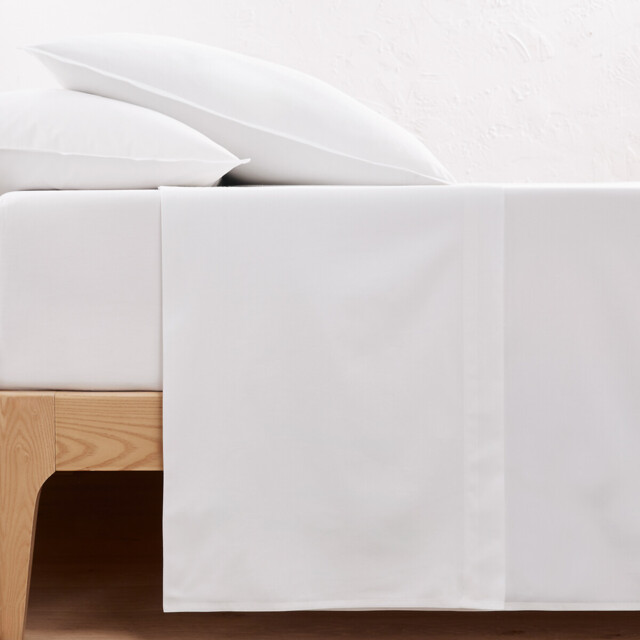 Scenario Plain Cotton Percale Flat Sheet - image 1
