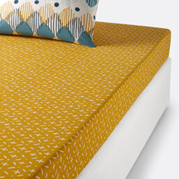 Cool Patterned Cotton Fitted Sheet