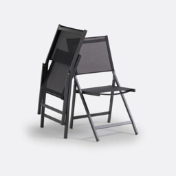 Set of 2 Zory Aluminium Folding Chairs - thumbnail 4