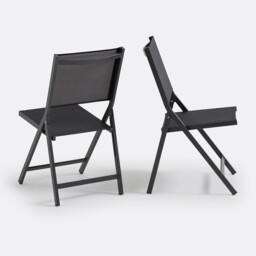 Set of 2 Zory Aluminium Folding Chairs - thumbnail 3