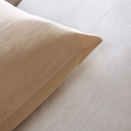 Annaba Two-Sided Washed Linen & Cotton Duvet Cover - thumbnail 4