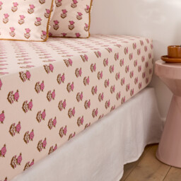 Dimani Washed Cotton Fitted Sheet with 30cm Flap - thumbnail 1