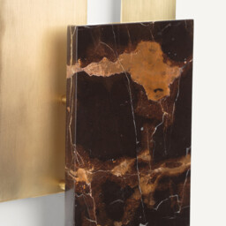 Portson Contemporary Marble & Brass Wall Light - thumbnail 4