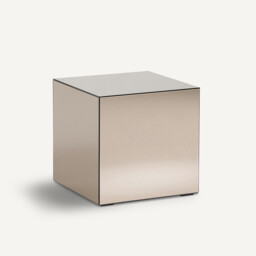 Lumir Mirrored Bedside / Side Table - thumbnail 1