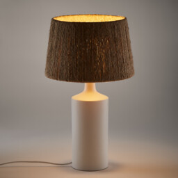 Yoru Ceramic and Hemp Table Lamp - thumbnail 3