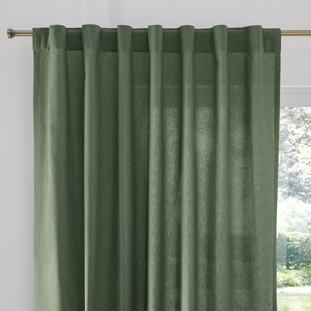 Scénario Hidden Tab Cotton Curtain - image 1