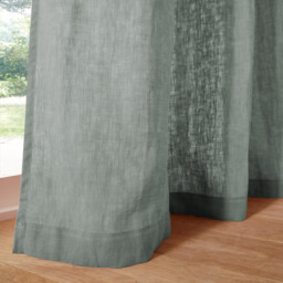 Onega Concealed Tab Top Curtain in Washed Linen - thumbnail 3