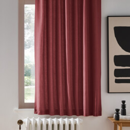 Onega Washed Linen Radiator Curtain with Hidden Fixings