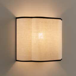 Suso Washed Linen Wall Light - thumbnail 3