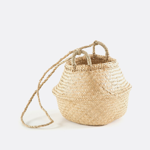 Rixy Woven Straw Hanging Ball Basket - image 1