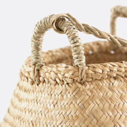 Rixy Woven Straw Hanging Ball Basket - thumbnail 2