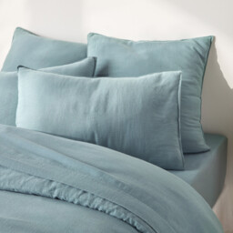 Marnie Plain Pillowcase in Washed Cotton/Linen - thumbnail 4