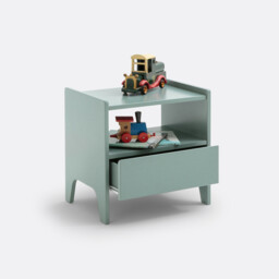 Adil Vintage Style Bedside Table - thumbnail 2