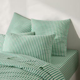 Soizic Green Cotton Pillowcase - thumbnail 4