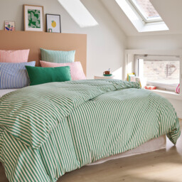Soizic Green Cotton Pillowcase - thumbnail 2