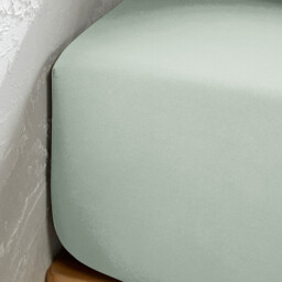 Victor Plain Washed Cotton Satin 300 Thread Count Fitted Sheet - thumbnail 2