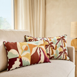 Soley Cotton Rectangular Cushion Cover, 60 X 40cm - thumbnail 2