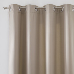 Thermal Fleece Curtain with Eyelets, Tobison - thumbnail 1