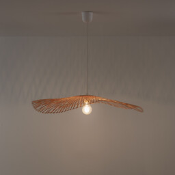 Ezia Bamboo Lightweight 70cm Diameter Ceiling Light Shade - thumbnail 2