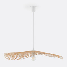 Ezia Bamboo Lightweight 70cm Diameter Ceiling Light Shade