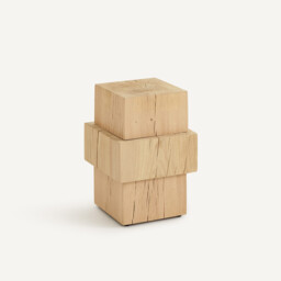 Merlux Solid Oak Side Table - thumbnail 1