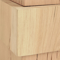 Merlux Solid Oak Side Table - thumbnail 4