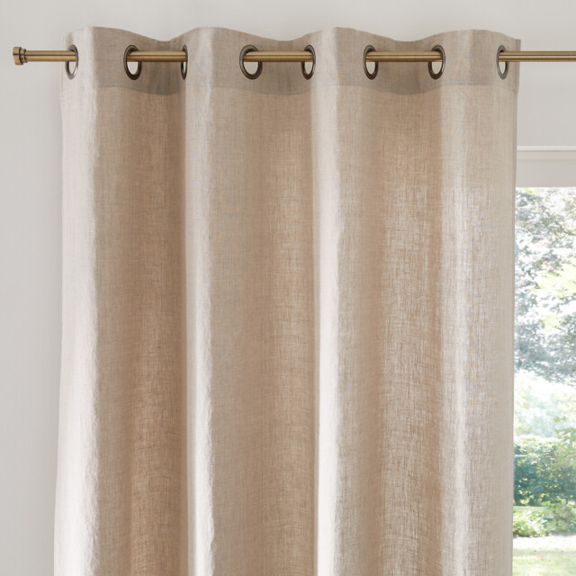 Onega Washed Linen Curtain with Eyelets - image 1