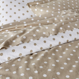 Clarisse Polka Dot Brushed Cotton Fitted Sheet - thumbnail 3