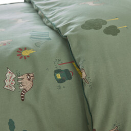 Yosemite Camp Animal Print Cotton Child's Duvet Cover - thumbnail 3