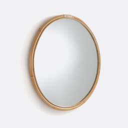 Nogu 90cm Diameter Round Rattan Mirror - thumbnail 3