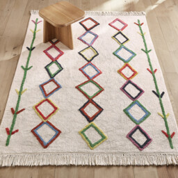 Dybala Berber-Style Child's Organic Cotton Rug