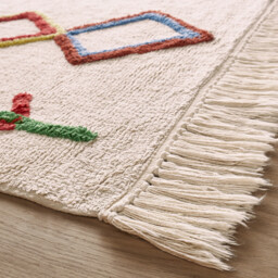 Dybala Berber-Style Child's Organic Cotton Rug - thumbnail 3