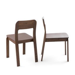 Set of 2 Talet Walnut Stained Chairs - thumbnail 4