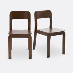 Set of 2 Talet Walnut Stained Chairs