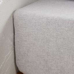 Clara 30cm High Brushed Cotton Chambray Fitted Sheet - thumbnail 2