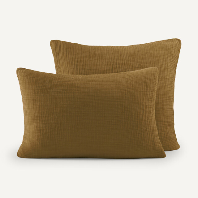 Yafa 100% Organic Cotton Muslin 200 Thread Count Pillowcase - image 1