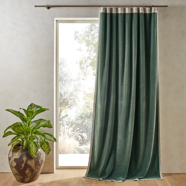 Venita Cotton Velvet & Linen Curtain - image 1