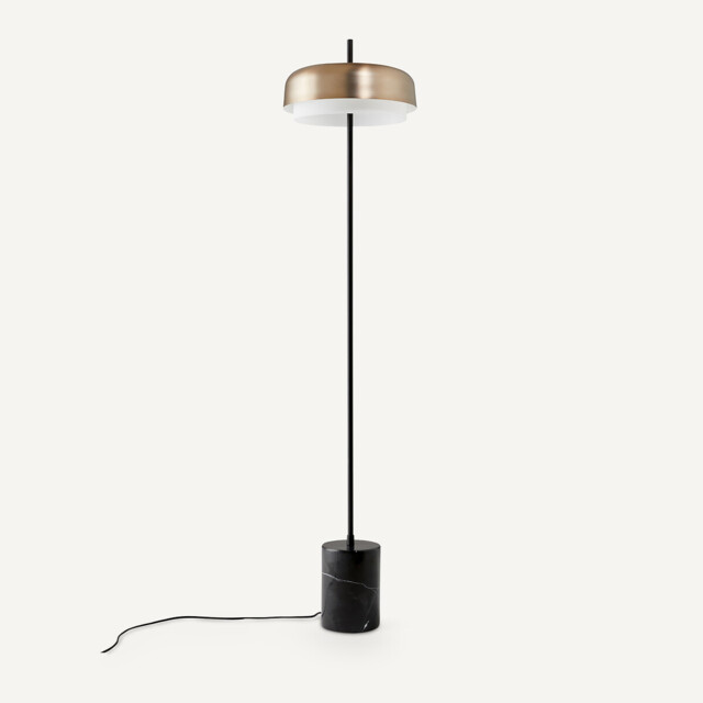 Clepsos Metal & Marble Floor Lamp - image 1