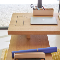 Mikube L200 Oak Veneer Desktop - thumbnail 2